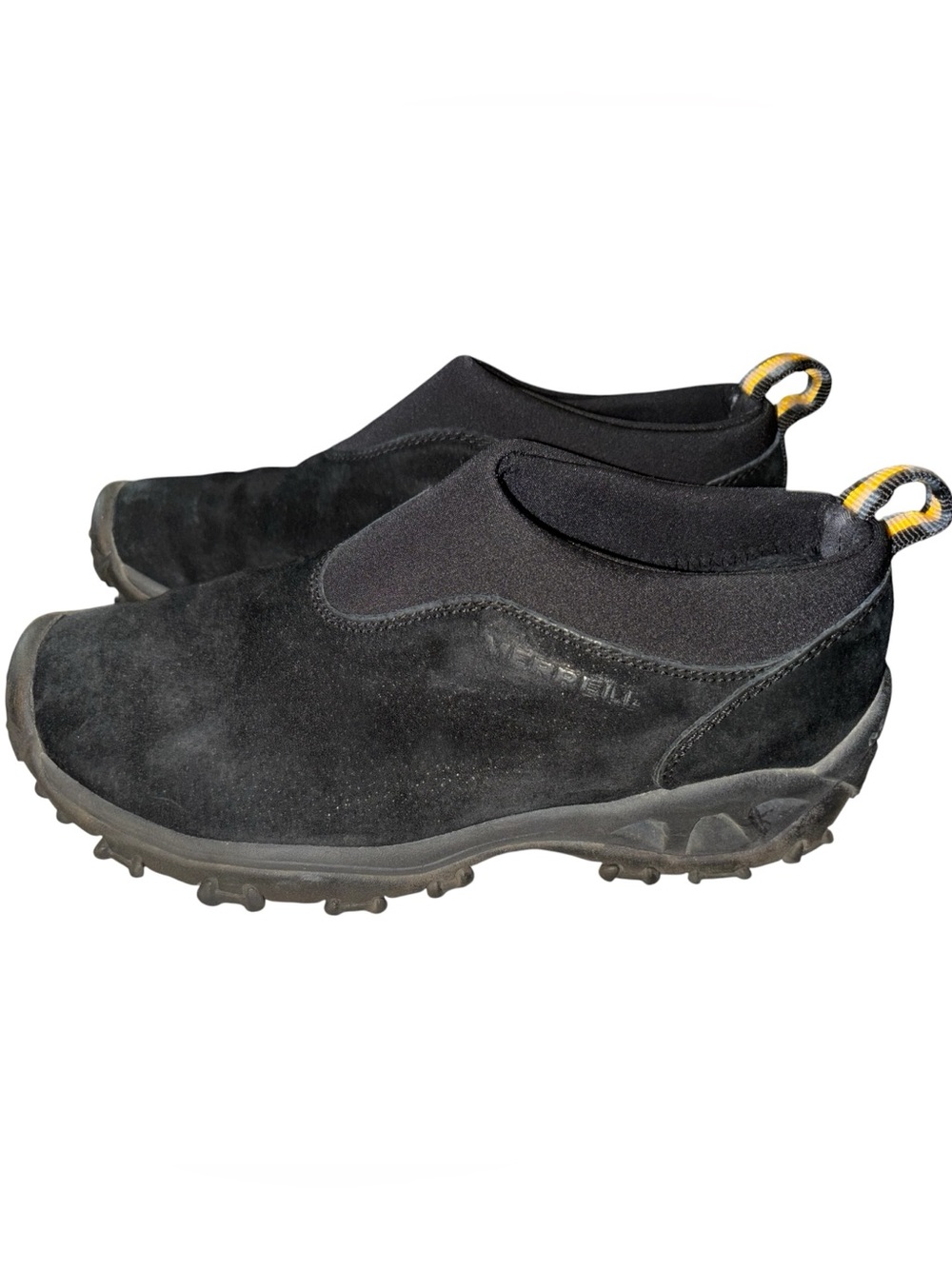 Merrell Winter Moc Black Suede Leather Slip on Shoes Women’s Size 6.5